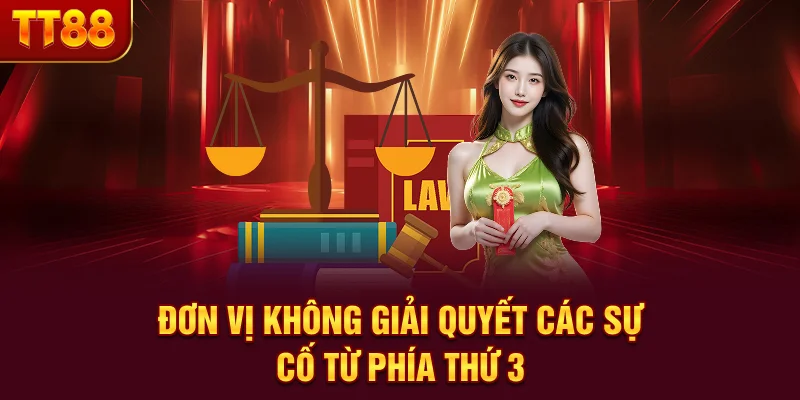 Đơn vị không giải quyết các sự cố từ phía thứ 3